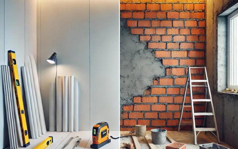 Comparativa tabique de pladur frente a tabique de ladrillo en reformas