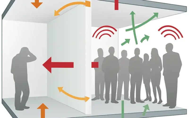 comparativa entre aislamiento y acondicionamiento acústico