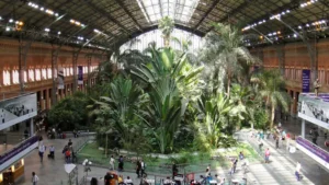 Imagen del interior de la estación de Atocha en Madrid.