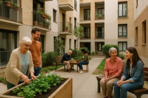 Convivencia entre jóvenes y mayores en un modelo de vivienda intergeneracional