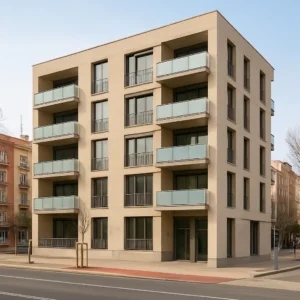 Edificio cooperativo en suelo público cedido temporalmente