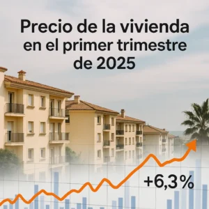 Subida del precio de la vivienda en España en el primer trimestre de 2025