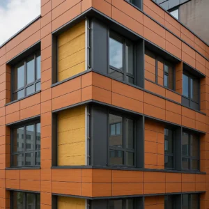 Fachada ventilada con revestimiento cerámico