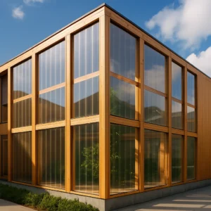 Madera transparente aplicada en arquitectura