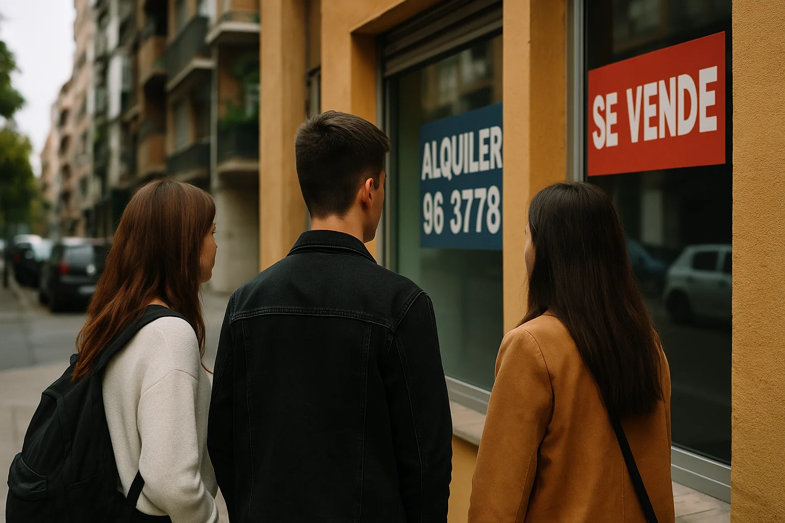 Jóvenes en busca de vivienda asequible en España