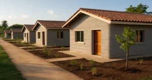Casas impresas en 3D en un barrio piloto de Latinoamérica