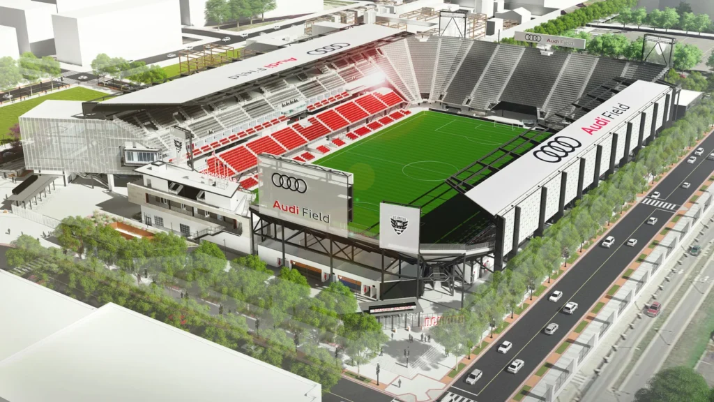 Vista del Audi Field en Washington, D.C., una de las sedes del Mundial de Clubes 2025