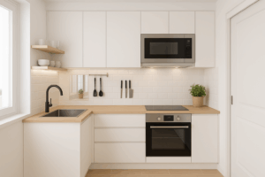 Reformar una cocina pequeña para ganar espacio