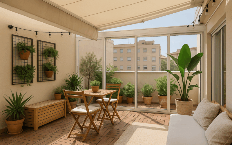 Reformar tu terraza sin obra con muebles y cerramientos