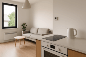 Sistema eléctrico sin gas en vivienda moderna
