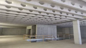 sistema Holedeck con instalaciones integradas en forjado