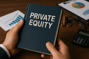 Libro con texto Private Equity: simboliza la inversión en Crescenta desde 10.000 euros