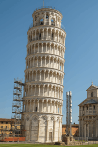 ingeniería de refuerzo en la Torre de Pisa