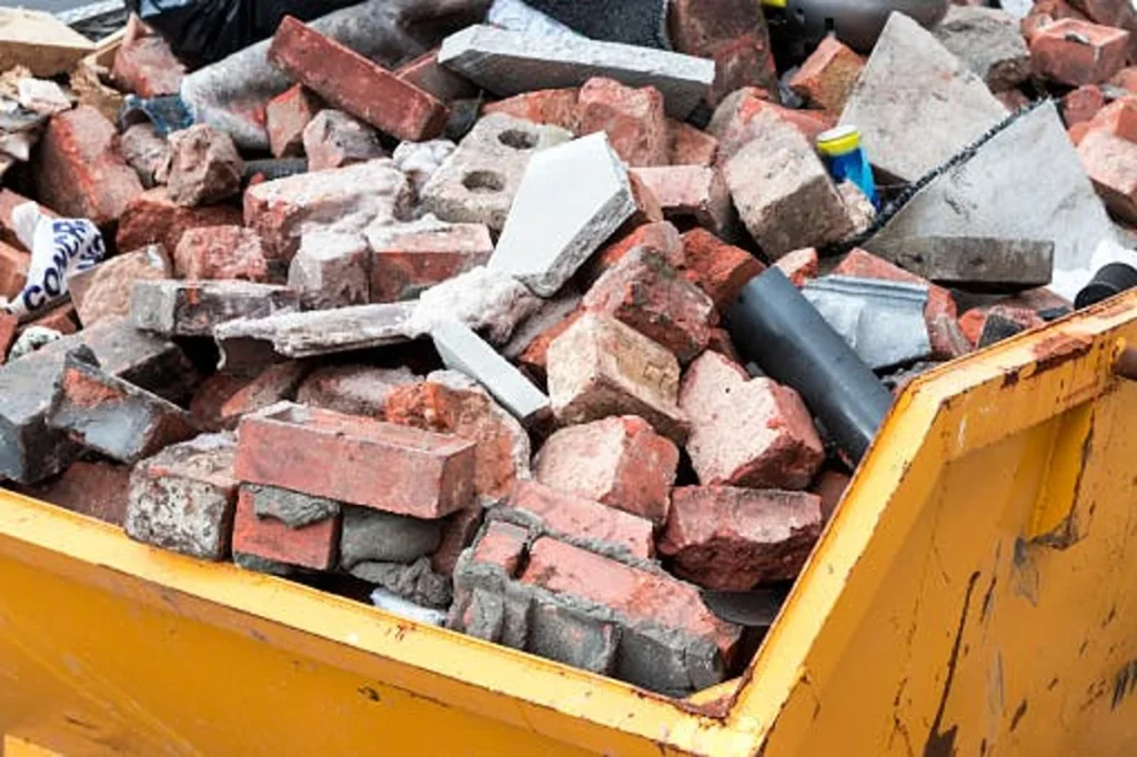 Residuos de construcción en contenedor para su valorización