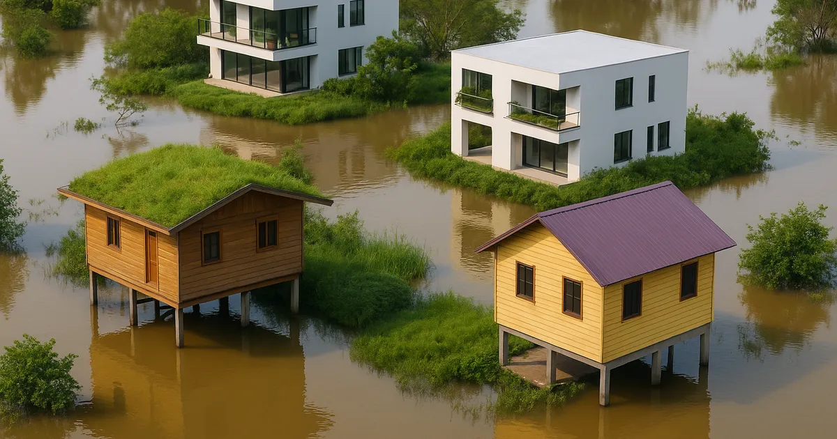 Casas elevadas y sostenibles adaptadas al cambio climático en América Latina