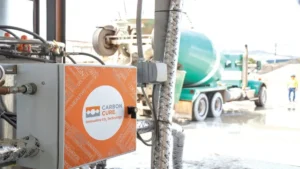 Sistema CarbonCure en planta de hormigón con tecnología de captura de CO₂