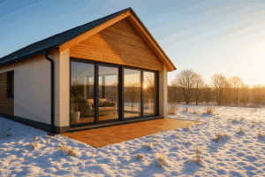 casa que se calienta sola en invierno gracias a la arquitectura pasiva extrema