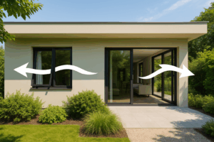 Casas con ventilación cruzada para mantener la vivienda fresca