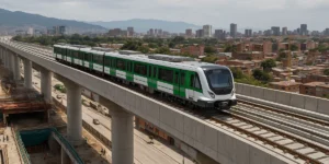 Metro de Bogotá 2025 avance del 57 % y primeros trenes en viaducto