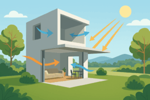 Sistemas pasivos en arquitectura aplicados a vivienda sostenible con diseño bioclimático