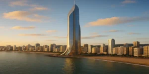Torre Sena en Brasil, representación IA de la torre residencial más alta del mundo