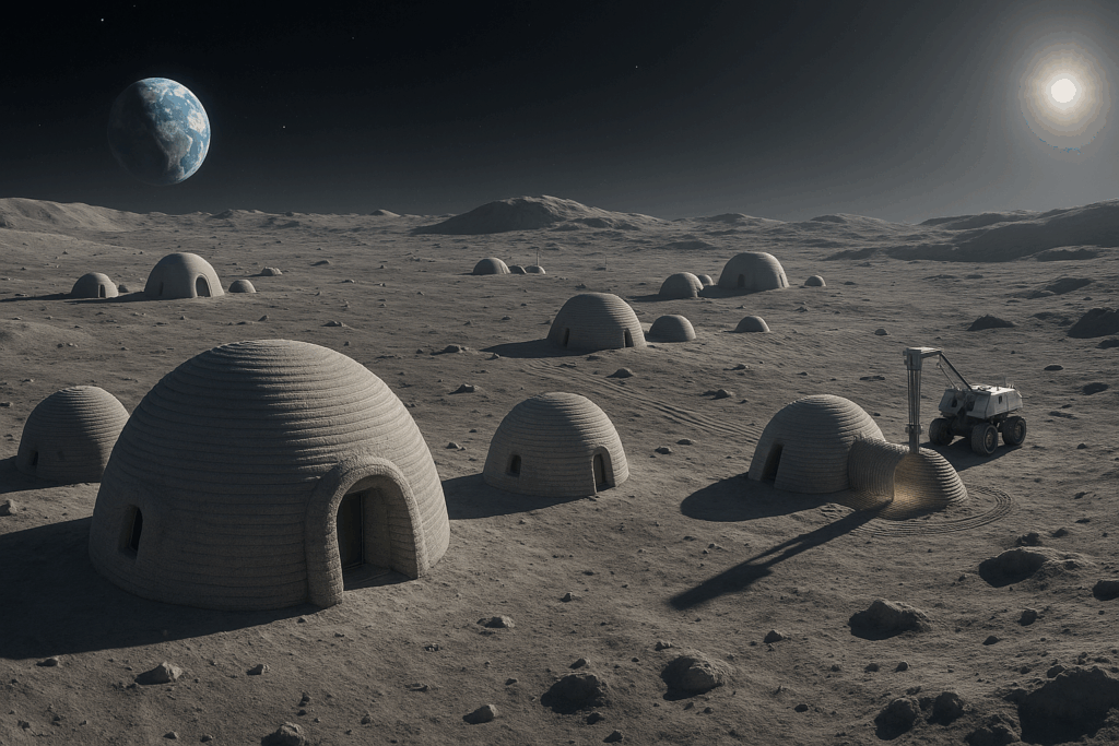 Casas impresas en la Luna y Marte diseñadas por la NASA y la ESA