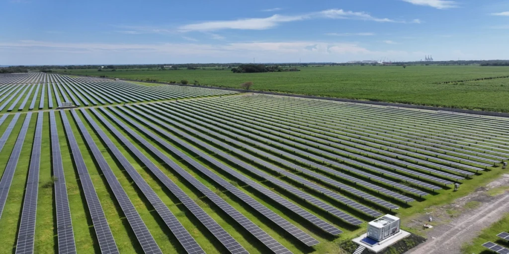 Ecoener planta solar más potente de Guatemala vista aérea