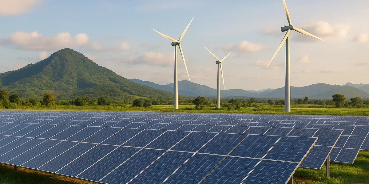 Energías limpias en Latinoamérica con paneles solares y turbinas eólicas