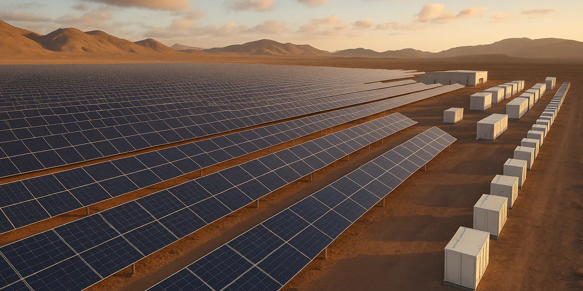 planta solar Domeyko Chile con almacenamiento energético