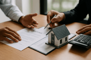 Reunión en una entidad financiera donde se analiza una hipoteca fija o variable en 2026 qué conviene según el BCE