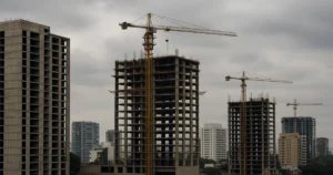 edificios en construcción detenidos en Ciudad de México por la crisis inmobiliaria