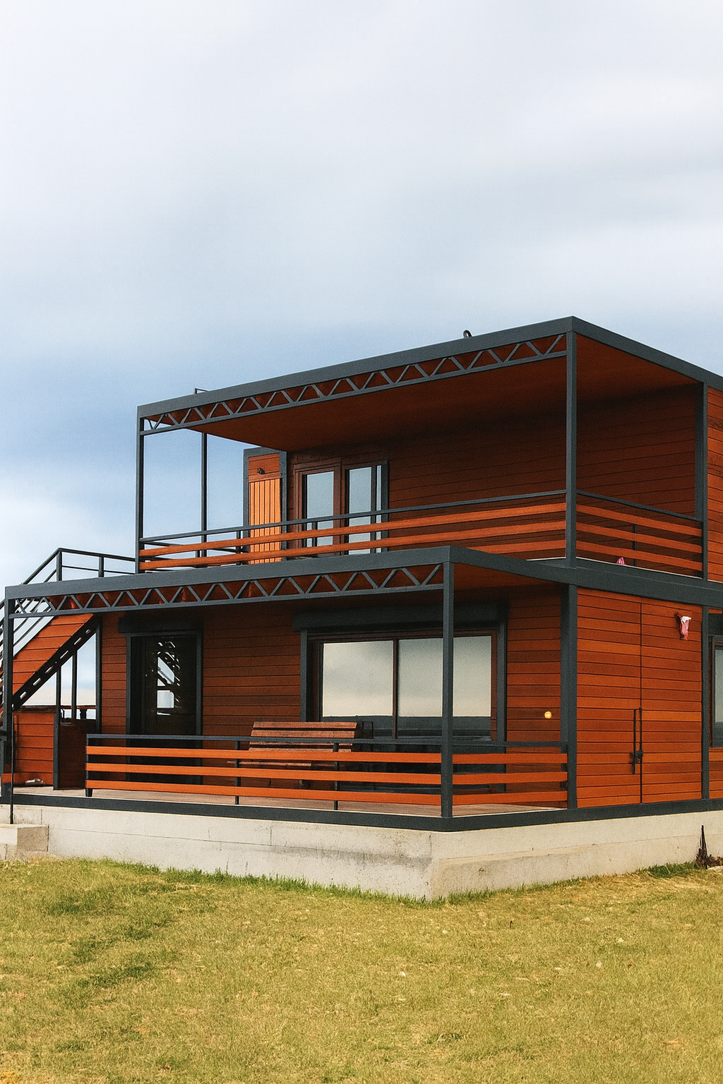 Casa prefabricada moderna instalada legalmente en España, representando la legalidad casas prefabricadas