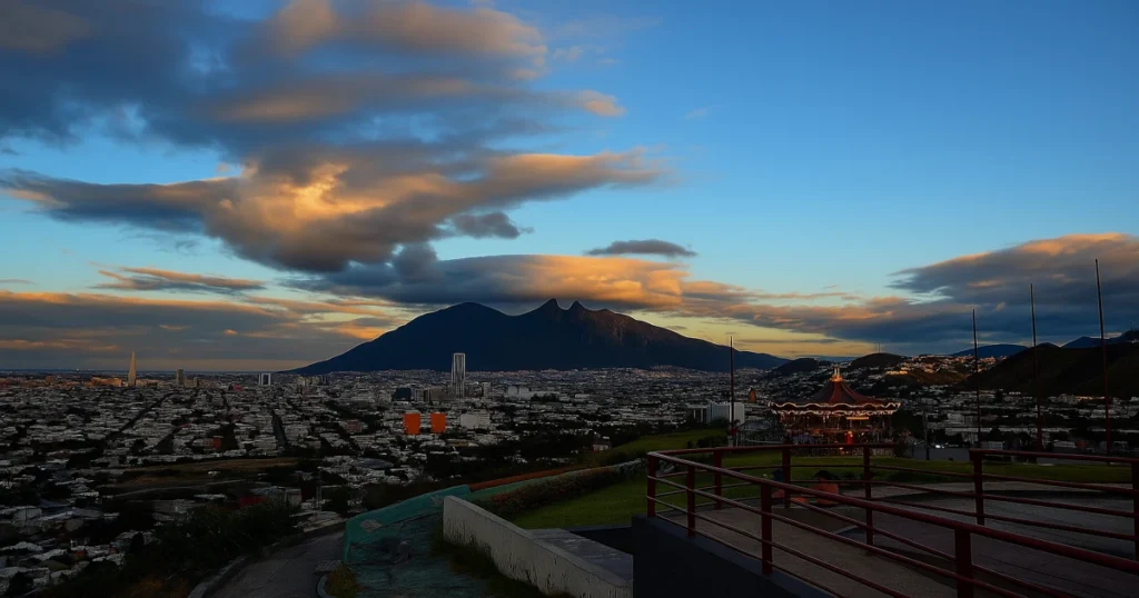 Oficinas en Monterrey 2025 al atardecer con el Cerro de la Silla