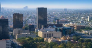 construcción vivienda en México vista aérea urbana