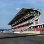 Imagen real del Circuit de Barcelona-Catalunya en la recta principal.