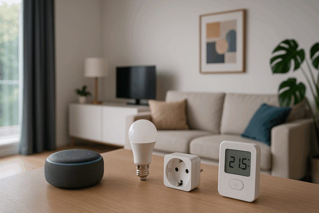 dispositivos inteligentes compatibles con Matter 2.0 en un hogar conectado