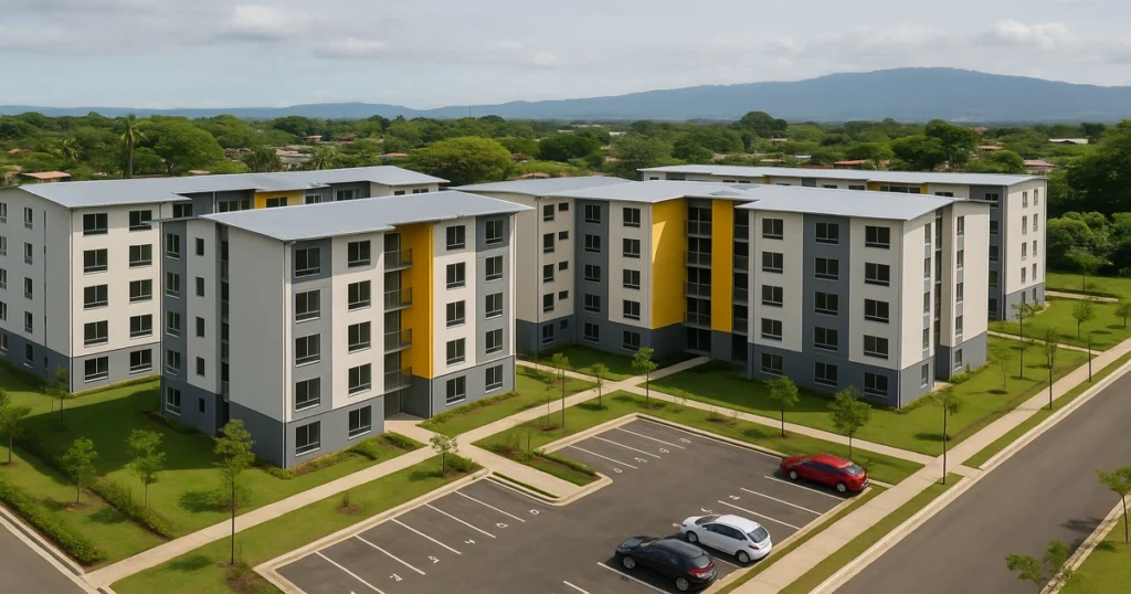 Conjunto de viviendas sostenibles en Costa Rica bajo alianza público-privada para alquiler asequible