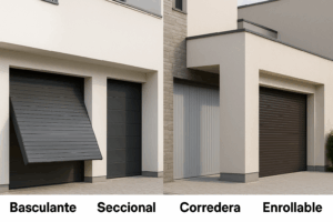 Tipos de puertas de garaje residenciales según normativa española