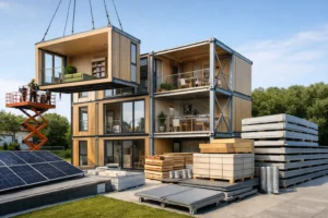 Arquitectura reversible aplicada a viviendas diseñadas para desmontarse y reutilizarse