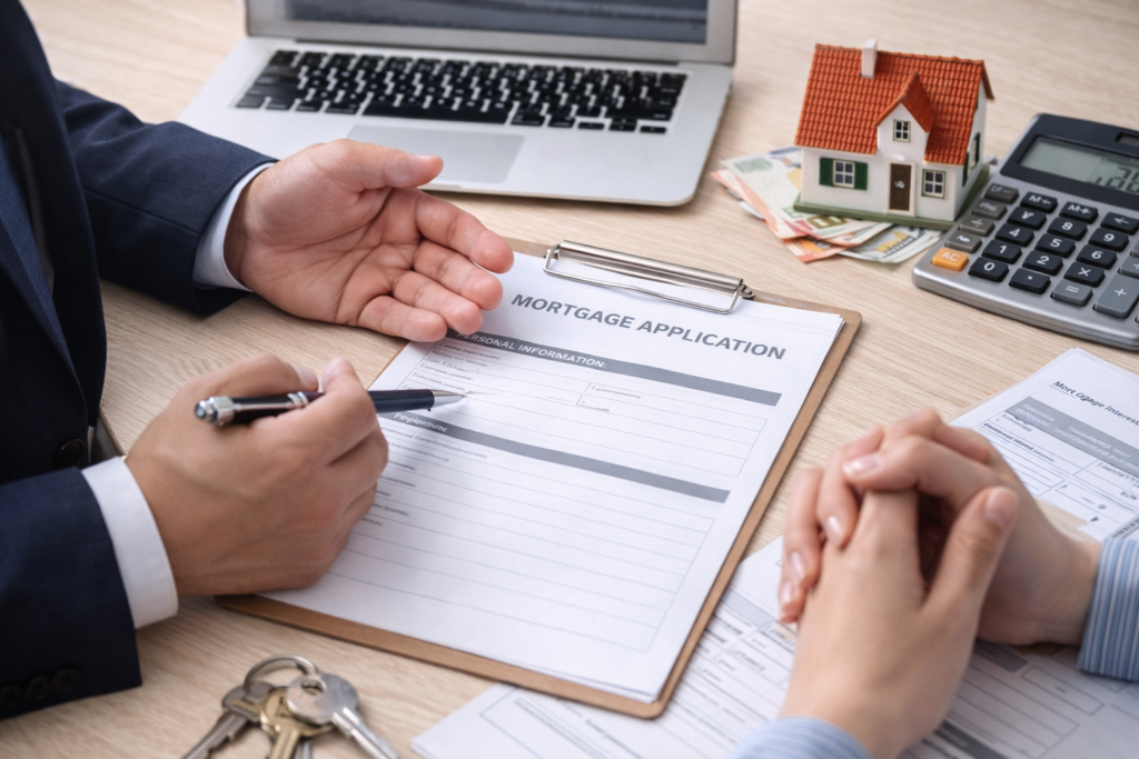 Asesoramiento de un bróker hipotecario durante la negociación de una hipoteca