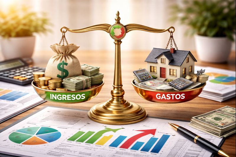 cash-flow inmobiliario como equilibrio entre ingresos y gastos en una inversión