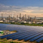 Parque solar de Ecopetrol abasteciendo la refinería de Barrancabermeja en Colombia