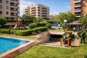Gastos ocultos de vivir en una urbanización con zonas comunes con piscina y jardines