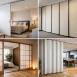 Tabiques móviles para separar espacios interiores sin obra