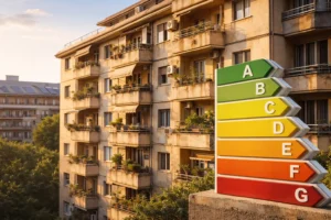 Vivienda con certificado energético F o G en edificio residencial antiguo