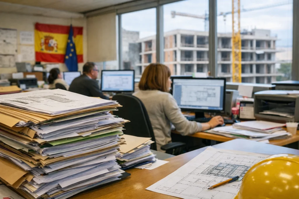Retrasos en licencias de obra en España en 2026